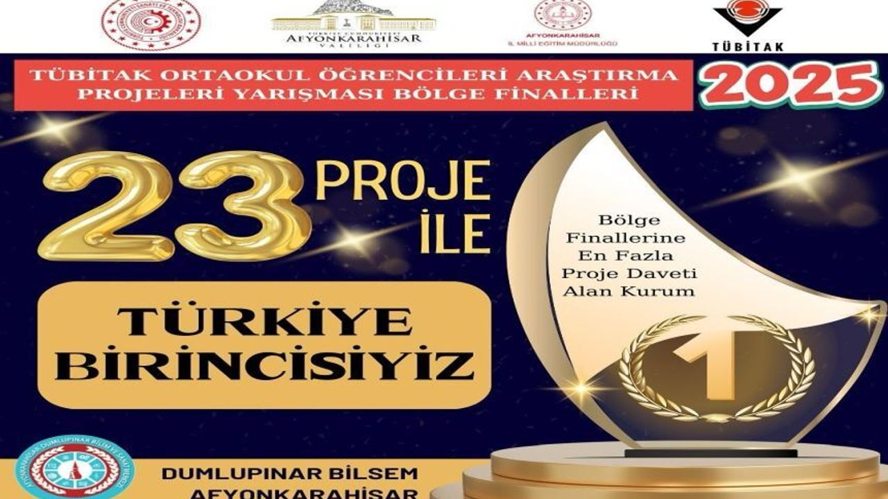 DUMLUPINAR BİLSEM, YİNE TÜRKİYE BİRİNCİSİ!..