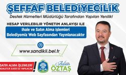 SANDIKLI BELEDİYESİ'NDEN ŞEFFAF VE ADALETLİ SATIN ALMA SÜRECİ