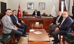 VALİ YİĞİTBAŞI TÜRK MÜHENDİLER DERNEĞİ YÖNETİMİNİ MAKAMINDA KABUL ETTİ