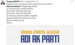 ŞAHİN’DEN, ERHAN’A: “BİRİLERİNE DERT OLMUŞ, OLSUN…”