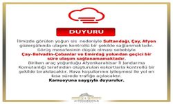 ULAŞIMDA YOĞUN SİS ENGELİ