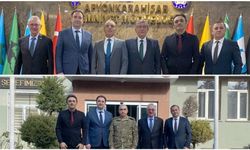 AGC’DEN GARNİZON KOMUTANI VE EMNİYET MÜDÜRÜNE ZİYARET