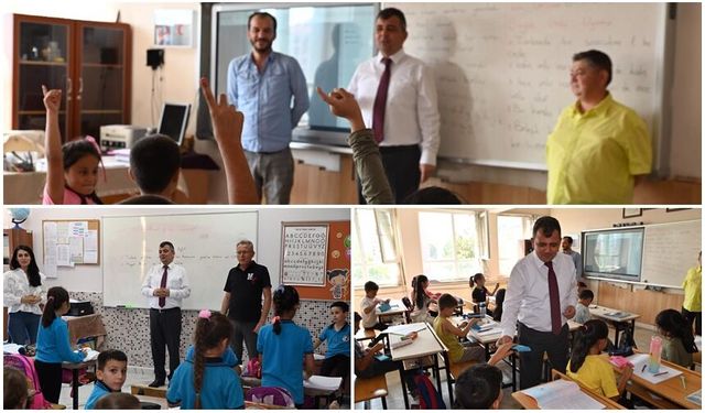 EMİRDAĞ BELEDİYE BAŞKANI SERKAN KOYUNCU OKUL ZİYARETLERİNE DEVAM EDİYOR.