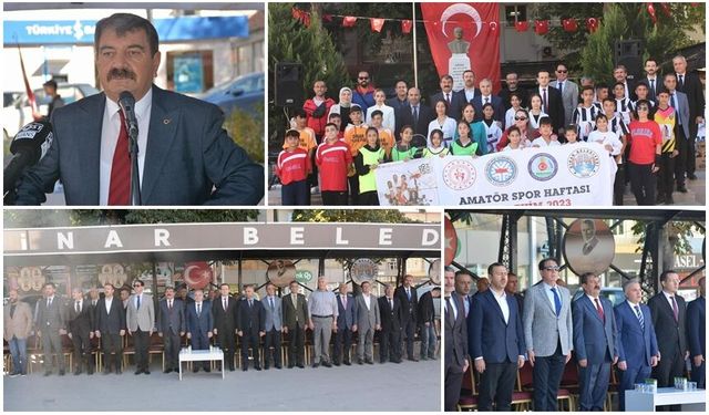 DİNAR’DA AMATÖR SPOR HAFTASI COŞKU VE HEYECANLA KUTLANDI