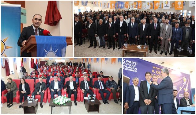 AK PARTİ KONGRELERİ'NDE MEVCUT İLÇE BAŞKANLARIYLA DEVAM