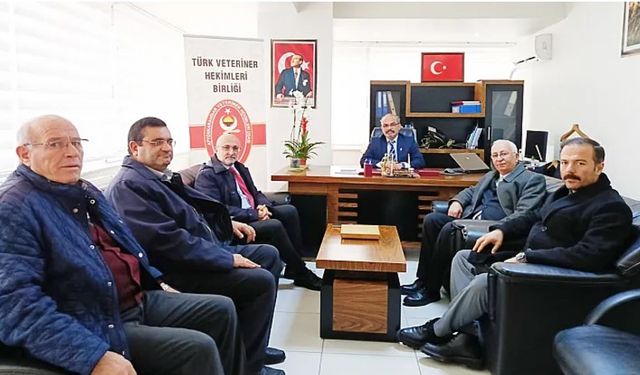 AK PARTİ İL YÖNETİMİNDEN VETERİNER HEKİMLERE HAYIRLI OLSUN ZİYARETİ