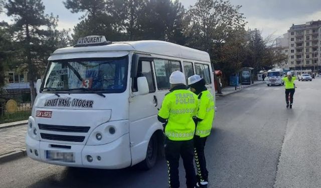 TRAFİK DENETİMLERİNDE 359 MİNİBÜSE CEZA UYGULANDI