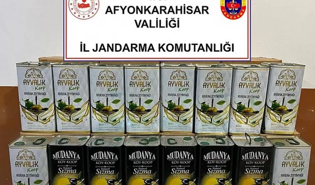 JANDARMA SAHTE ZEYTİNYAĞI ELE GEÇİRDİ