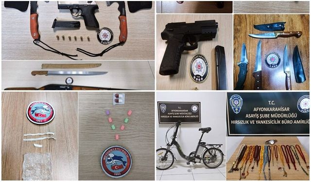 POLİS ŞOK UYGULAMALARDA NELER ELE GEÇİRDİ, NELER!