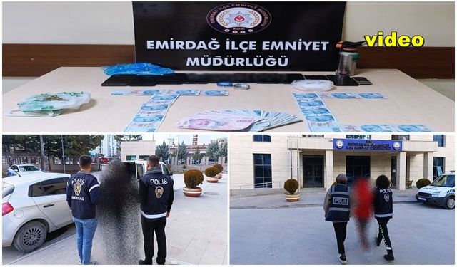 EMİRDAĞ POLİSİNDEN UYUŞTURUCU OPERASYONU