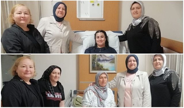 AK KADINLAR SAHADA VEFA ZİYARETLERİ SÜRÜYOR