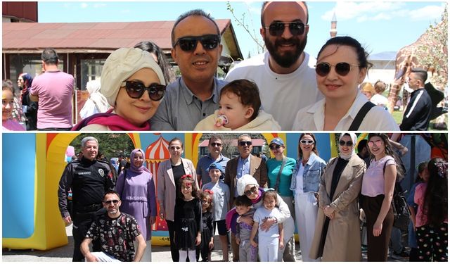 EMNİYET MÜDÜRLÜĞÜ YERLEŞKESİNDE ÇOCUKLARLA 23 NİSAN KUTLAMASI
