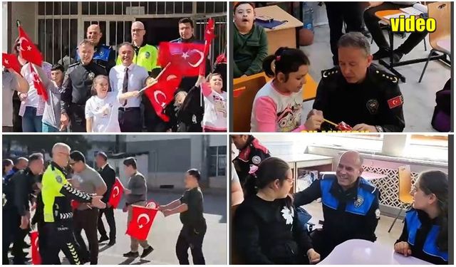EMNİYET MENSUPLARI ÖZEL ÖĞRENCİLERİ YALNIZ BIRAKMADI