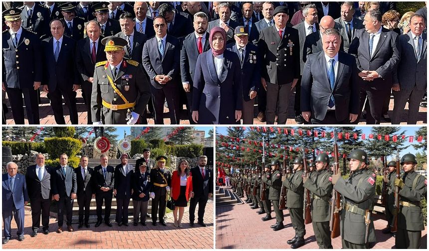 ATATÜRK ANITI'NDA ÇELENK TÖRENİ DÜZENLENDİ.